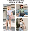 image:imageBAGSMART Cross Body Purse Mini Crossbody Bags for Women Travel Purse Puffy Shoulder Handbag Wallet with RFID Blocking Slots BrownsmallBaby Pink1