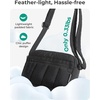 image:imageBAGSMART Cross Body Purse Mini Crossbody Bags for Women Travel Purse Puffy Shoulder Handbag Wallet with RFID Blocking Slots BrownsmallBlack