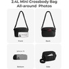 image:imageBAGSMART Cross Body Purse Mini Crossbody Bags for Women Travel Purse Puffy Shoulder Handbag Wallet with RFID Blocking Slots BrownsmallBlack