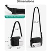 image:imageBAGSMART Cross Body Purse Mini Crossbody Bags for Women Travel Purse Puffy Shoulder Handbag Wallet with RFID Blocking Slots BrownsmallBlack