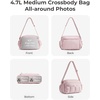 image:imageBAGSMART Cross Body Purse Mini Crossbody Bags for Women Travel Purse Puffy Shoulder Handbag Wallet with RFID Blocking Slots BrownsmallBlack1
