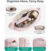image:imageBAGSMART Cross Body Purse Mini Crossbody Bags for Women Travel Purse Puffy Shoulder Handbag Wallet with RFID Blocking Slots BrownsmallBlack1