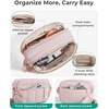image:imageBAGSMART Cross Body Purse Mini Crossbody Bags for Women Travel Purse Puffy Shoulder Handbag Wallet with RFID Blocking Slots BrownsmallBotanical Green