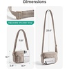 image:imageBAGSMART Cross Body Purse Mini Crossbody Bags for Women Travel Purse Puffy Shoulder Handbag Wallet with RFID Blocking Slots BrownsmallBrown