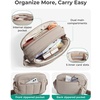 image:imageBAGSMART Cross Body Purse Mini Crossbody Bags for Women Travel Purse Puffy Shoulder Handbag Wallet with RFID Blocking Slots BrownsmallBrown