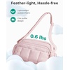 image:imageBAGSMART Cross Body Purse Mini Crossbody Bags for Women Travel Purse Puffy Shoulder Handbag Wallet with RFID Blocking Slots BrownsmallBrown1