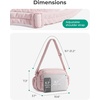 image:imageBAGSMART Cross Body Purse Mini Crossbody Bags for Women Travel Purse Puffy Shoulder Handbag Wallet with RFID Blocking Slots BrownsmallBrown1
