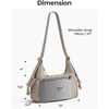 image:imageBAGSMART Crossbody Bag for Women 6L Lightweight Hobo Purse for Travel amp Daily Use Waterresistant Cute Puffer Shoulder BagAwarm Sand