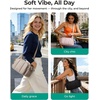 image:imageBAGSMART Crossbody Bag for Women 6L Lightweight Hobo Purse for Travel amp Daily Use Waterresistant Cute Puffer Shoulder BagSmoke Green