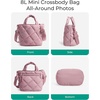 image:imageBAGSMART Crossbody Bags for Women Lightweight Purses for Women Quilted Puffer Tote Handbags for Daily UseShopTravelPink