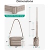 image:imageBAGSMART Crossbody Bags for Women Puffer Crossbody Purses for Women with RFID Blocking Slots Handbags Wallet Small Purse  Travel PurseCoffee Brown