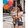 image:imageBAGSMART Crossbody Bags for Women Puffer Cute Bum Bag with Pouch Quilted Hobo Bag for Daily Travel College03espresso Brown