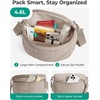 image:imageBAGSMART Crossbody Bags for Women Puffer Cute Bum Bag with Pouch Quilted Hobo Bag for Daily Travel CollegeBurgundy Bay