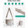 image:imageBAGSMART Crossbody Bags for Women Puffer Cute Bum Bag with Pouch Quilted Hobo Bag for Daily Travel CollegeBurgundy Bay