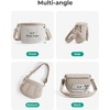 image:imageBAGSMART Crossbody Bags for Women Puffer Cute Bum Bag with Pouch Quilted Hobo Bag for Daily Travel CollegeCandy Pink