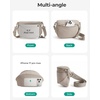 image:imageBAGSMART Crossbody Bags for Women Puffer Cute Bum Bag with Pouch Quilted Hobo Bag for Daily Travel CollegeChocolate