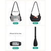 image:imageBAGSMART Crossbody Purses for Women with Adjustable Strap Small Puffer bag  Hobo Bags Compact Cross Body Bag Fluffy Shoulder Handbags Puffy PouchBlack