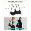 image:imageBAGSMART Crossbody Purses for Women with Adjustable Strap Small Puffer bag  Hobo Bags Compact Cross Body Bag Fluffy Shoulder Handbags Puffy PouchBlack