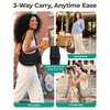 image:imageBAGSMART Crossbody Purses for Women with Adjustable Strap Small Puffer bag  Hobo Bags Compact Cross Body Bag Fluffy Shoulder Handbags Puffy PouchCamel