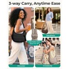image:imageBAGSMART Crossbody Purses for Women with Adjustable Strap Small Puffer bag  Hobo Bags Compact Cross Body Bag Fluffy Shoulder Handbags Puffy PouchDark Brown