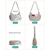 image:imageBAGSMART Crossbody Purses for Women with Adjustable Strap Small Puffer bag  Hobo Bags Compact Cross Body Bag Fluffy Shoulder Handbags Puffy PouchDark Brown