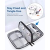 image:imageBAGSMART Electronics Organizer Travel Case Cable Charger Cord Tech Organizer Pouch for Phone Charger Accessories Black01Black