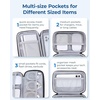 image:imageBAGSMART Electronics Organizer Travel Case Cable Charger Cord Tech Organizer Pouch for Phone Charger Accessories Black02Grey