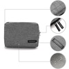 image:imageBAGSMART Electronics Organizer Travel Case Cable Charger Cord Tech Organizer Pouch for Phone Charger Accessories Black07GreyL
