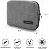 image:imageBAGSMART Electronics Organizer Travel Case Cable Charger Cord Tech Organizer Pouch for Phone Charger Accessories Black07GreyL