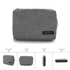 image:imageBAGSMART Electronics Organizer Travel Case Cable Charger Cord Tech Organizer Pouch for Phone Charger Accessories Black07GreyL