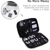 image:imageBAGSMART Electronics Organizer Travel Case Cable Charger Cord Tech Organizer Pouch for Phone Charger Accessories BlackBlack