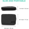 image:imageBAGSMART Electronics Organizer Travel Case Cable Charger Cord Tech Organizer Pouch for Phone Charger Accessories BlackBlack