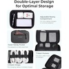 image:imageBAGSMART Electronics Organizer Travel Case Cord Organizer Travel Cable Bag for Tech Accessories Black