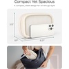 image:imageBAGSMART Electronics Organizer Travel Case Cord Organizer for Women Travel Cable Bag BeigeADouble Layer Beige