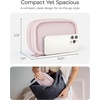 image:imageBAGSMART Electronics Organizer Travel Case Cord Organizer for Women Travel Cable Bag BeigeADouble Layer Black