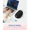 image:imageBAGSMART Electronics Organizer Travel Case Cord Organizer for Women Travel Cable Bag BeigeDouble Layer Black