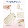 image:imageBAGSMART Electronics Organizer Travel Case Cord Organizer for Women Travel Cable Bag BeigeSingle Layer Beige