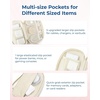 image:imageBAGSMART Electronics Organizer Travel Case Cord Organizer for Women Travel Cable Bag BeigeSingle Layer Beige