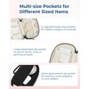 image:imageBAGSMART Electronics Organizer Travel Case Cord Organizer for Women Travel Cable Bag BeigeSingle Layer Black