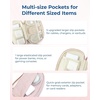 image:imageBAGSMART Electronics Organizer Travel Case Cord Organizer for Women Travel Cable Bag BeigeSingle Layer Pink