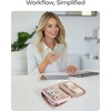 image:imageBAGSMART Electronics Organizer Travel Case Cord Storage for Chargers Cables Phones Compact Tech Accessories Pouch PinkPink