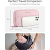 image:imageBAGSMART Electronics Organizer Travel Case Cord Storage for Chargers Cables Phones Compact Tech Accessories Pouch PinkPink