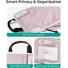 image:imageBAGSMART Exclusive Compression Packing Cubes for Travel with Neck Pillow  6 set travel essentials premium taslan organizer bags for budget airline carryons luggage suitcases closets cruisesBeige