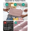 image:imageBAGSMART Exclusive Compression Packing Cubes for Travel with Neck Pillow  6 set travel essentials premium taslan organizer bags for budget airline carryons luggage suitcases closets cruisesBaby Pink