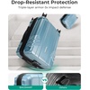 image:imageBAGSMART Expandable Carry On Luggage 22x14x9 Airline Approved Blue  Spinner Wheels TSA Lock Lightweight Hard Shell Suitcase22x14x9 Airline ApprovedAiry Blue
