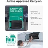 image:imageBAGSMART Expandable Carry On Luggage 22x14x9 Airline Approved Blue  Spinner Wheels TSA Lock Lightweight Hard Shell Suitcase22x14x9 Airline ApprovedBlack