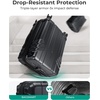 image:imageBAGSMART Expandable Carry On Luggage 22x14x9 Airline Approved Blue  Spinner Wheels TSA Lock Lightweight Hard Shell Suitcase22x14x9 Airline ApprovedBlack