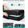 image:imageBAGSMART Expandable Carry On Luggage 22x14x9 Airline Approved Blue  Spinner Wheels TSA Lock Lightweight Hard Shell Suitcase22x14x9 Airline ApprovedBlack