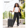 image:imageBAGSMART Expandable Carry On Luggage 22x14x9 Airline Approved Blue  Spinner Wheels TSA Lock Lightweight Hard Shell Suitcase22x14x9 Airline ApprovedBlack