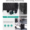 image:imageBAGSMART Expandable Carry On Luggage 22x14x9 Airline Approved Blue  Spinner Wheels TSA Lock Lightweight Hard Shell Suitcase22x14x9 Airline ApprovedBlack